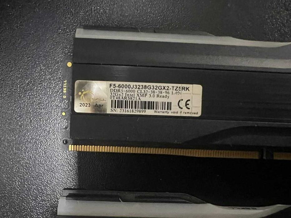 DDR5 64GB, 2x32gb. G-skill TRIDENT Z5-6000