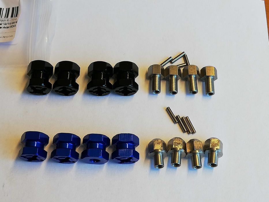 Automodel distantier  hex 12mm, lungimi de 12-15-20-25mm scx10 ...
