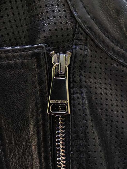 ROCKEDS Черна рокерия. Кожено яке висок клас естествена кожа