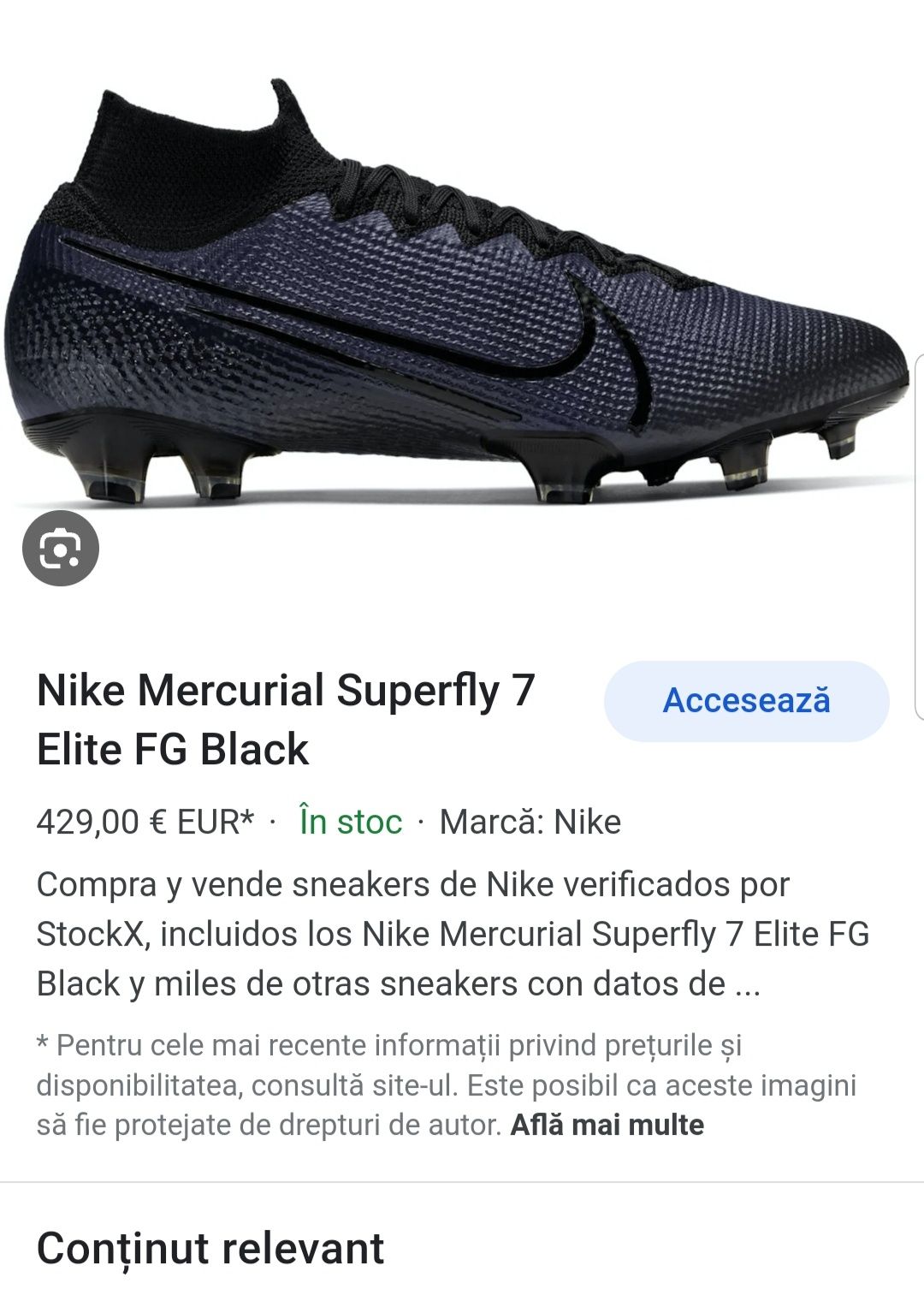 Nike Mercurial Superfly 7 Academy MG Kinetic Negru, nr. 37, 5 EU, NOU