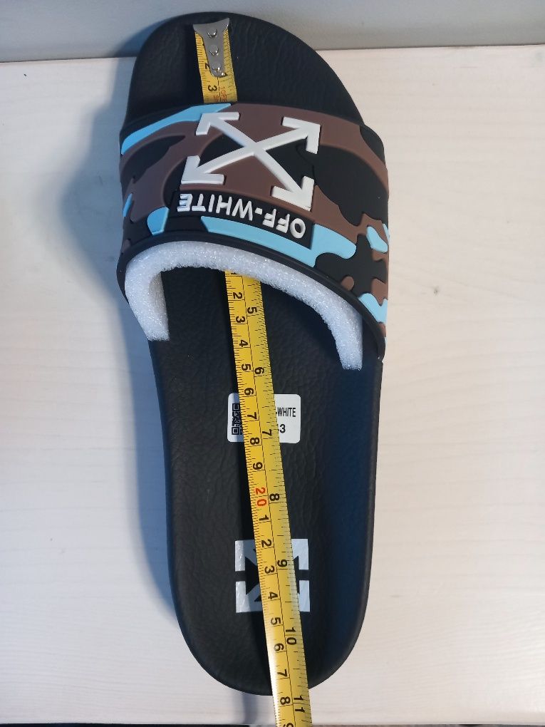 Off white slides, 38, 43  чехли, джапанки