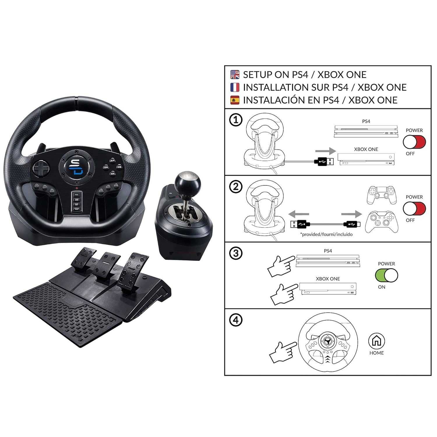 Волан Subsonic SuperDrive Racing Wheel Pro Sport GS 850X за PS4/XBOX