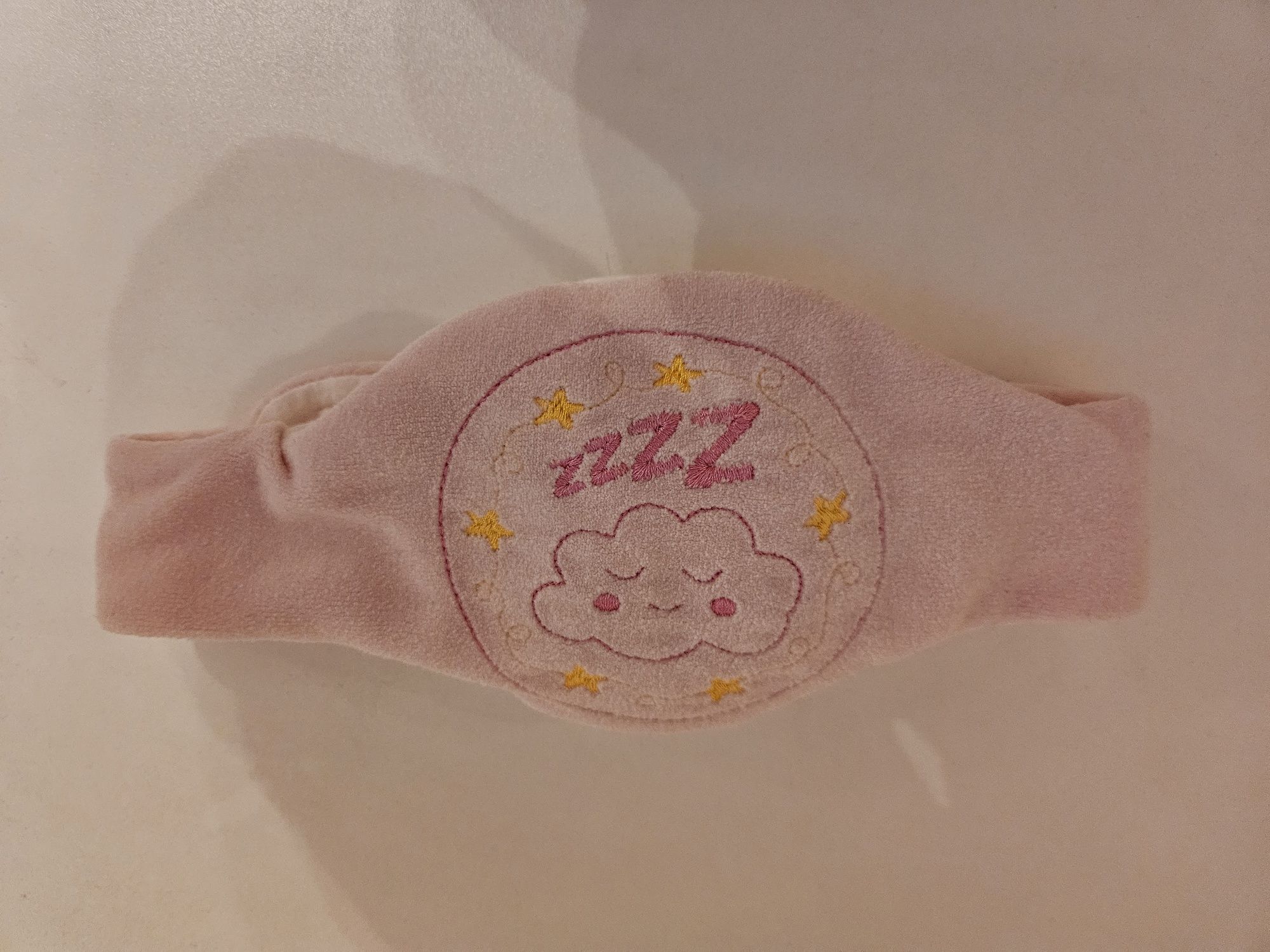 Centura anticolici cu samburi de cirese Sleepy Cloud Pink