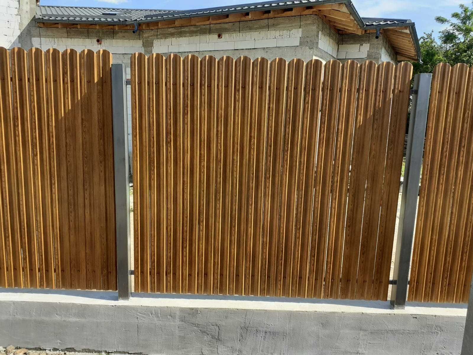 Garduri din sipca metalica si porti de diferite modele si dimensiuni