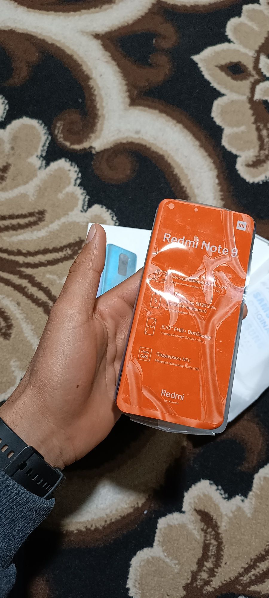 Redmi note 9 4ram 128gb pamyat