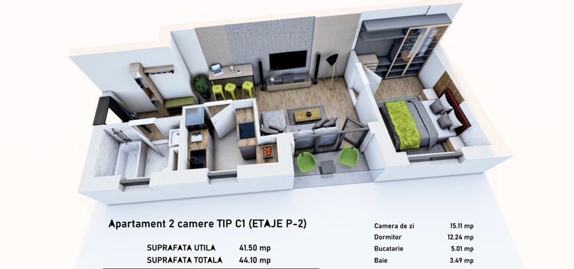 Apartamente cu 2 camere si studiouri de vânzare | metrou Mihai Bravu