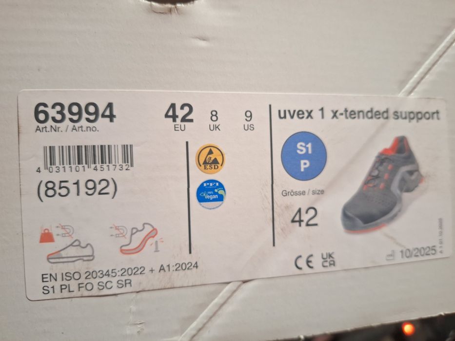 Uvex pantofi 42-S1-P