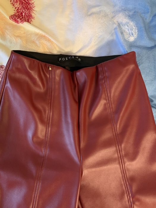 Pantaloni piele eco mar M