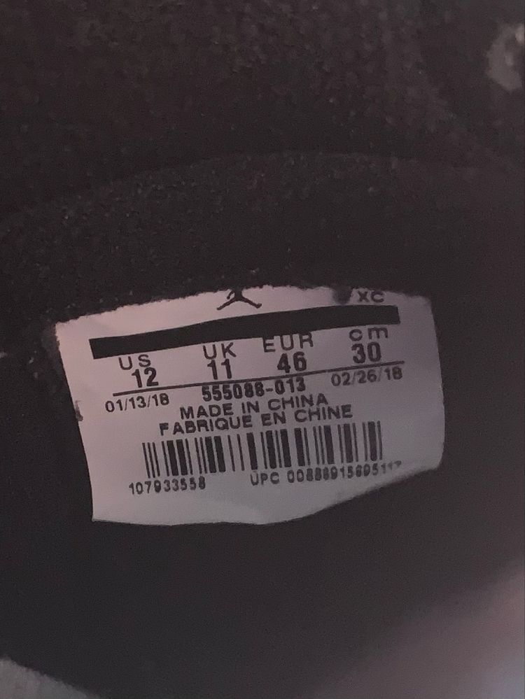 Jordan 1 Shadow High 2018 (46EU)