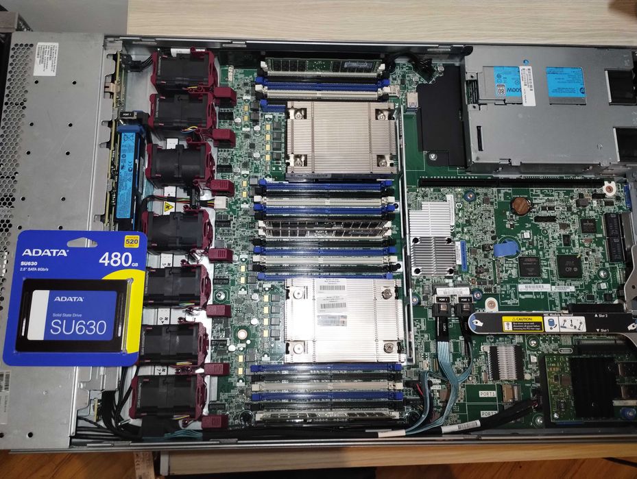 Server HP proLiant DL360 gen 9 ,28 cores/56 threads, 64gb ram,480gb s