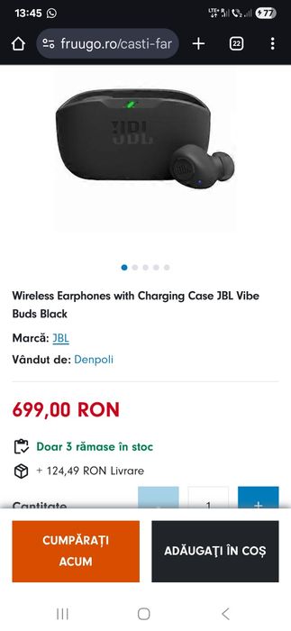 Caști originale jbl