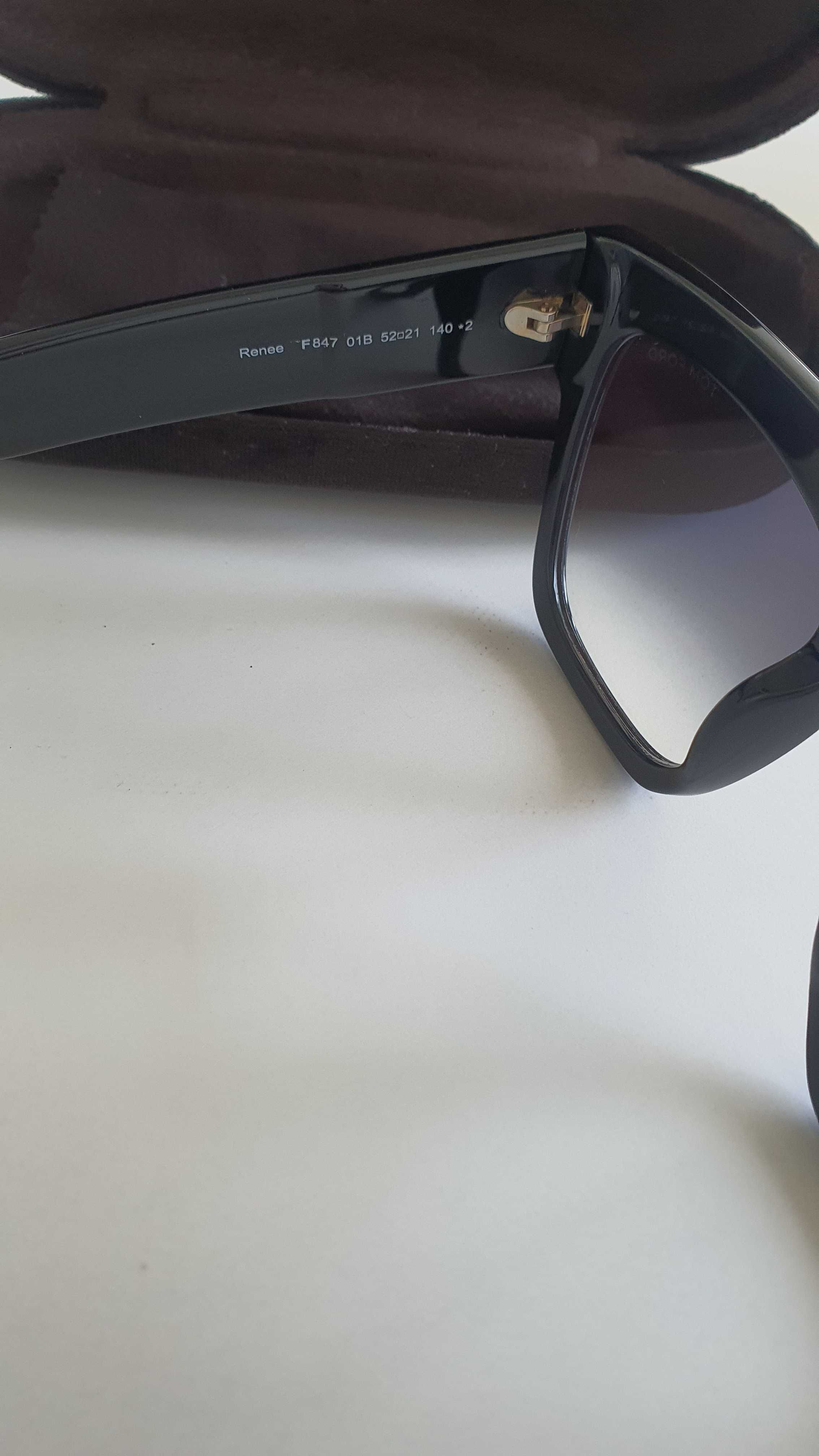 Луксозни Слънчеви Очила Tom Ford Renee F847 01B - Като Нови