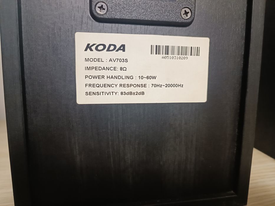 Set boxe Koda AV703 - centru + surround