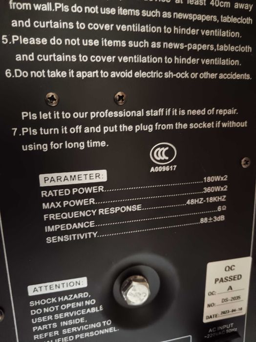 Vand Boxe VLLIODOR NRS 2035 - model nou