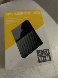 Hdd portabil WD My Passport 2 TB usb 3.0 sigilat