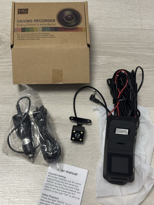 Camera de bord (dubla) DVR 11080, Full HD - Cadou card 64 Gb