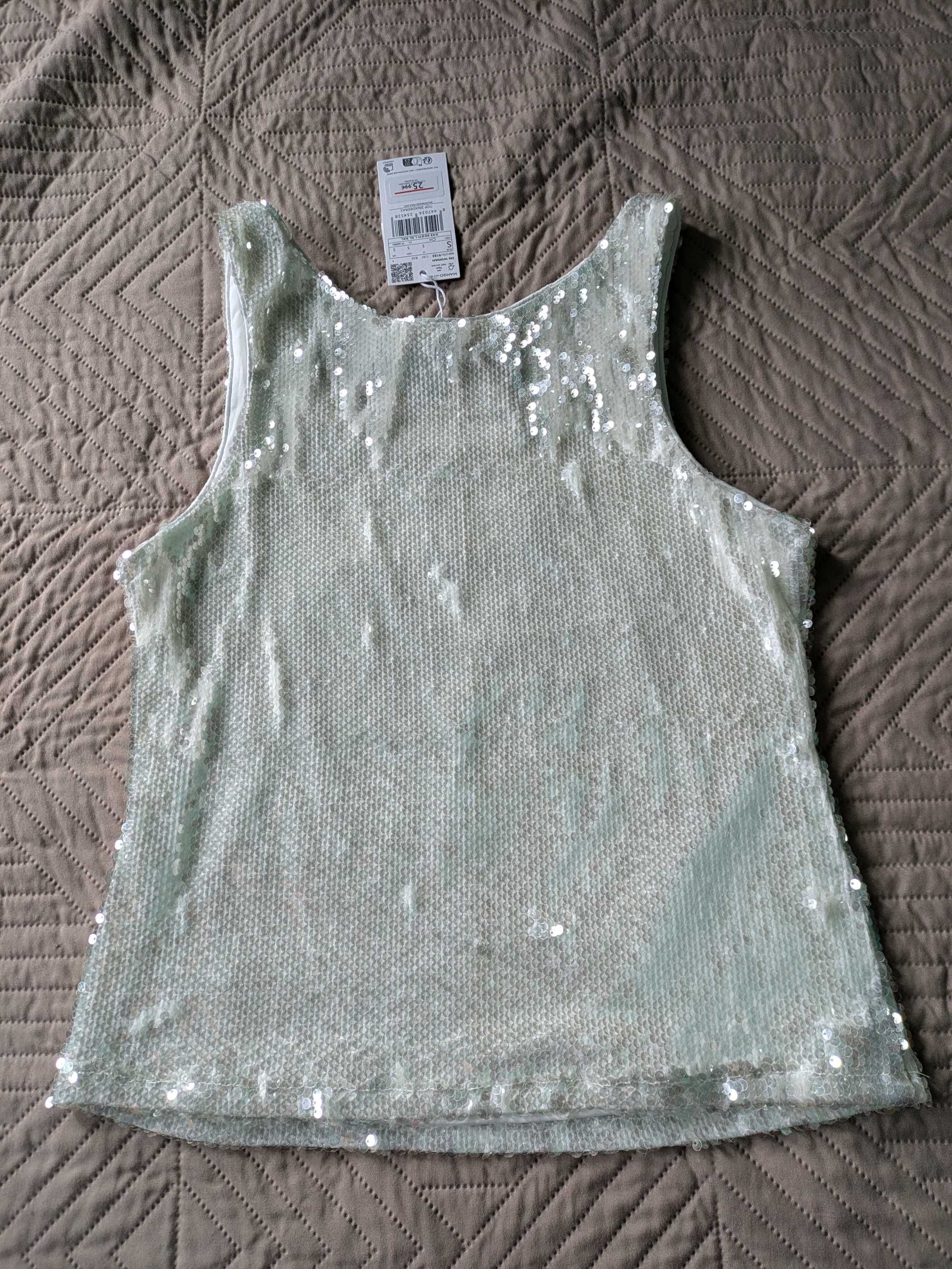 РАЗПРОДАЖБА 12лв Нов топ Only Vila Zara  Mango пайети