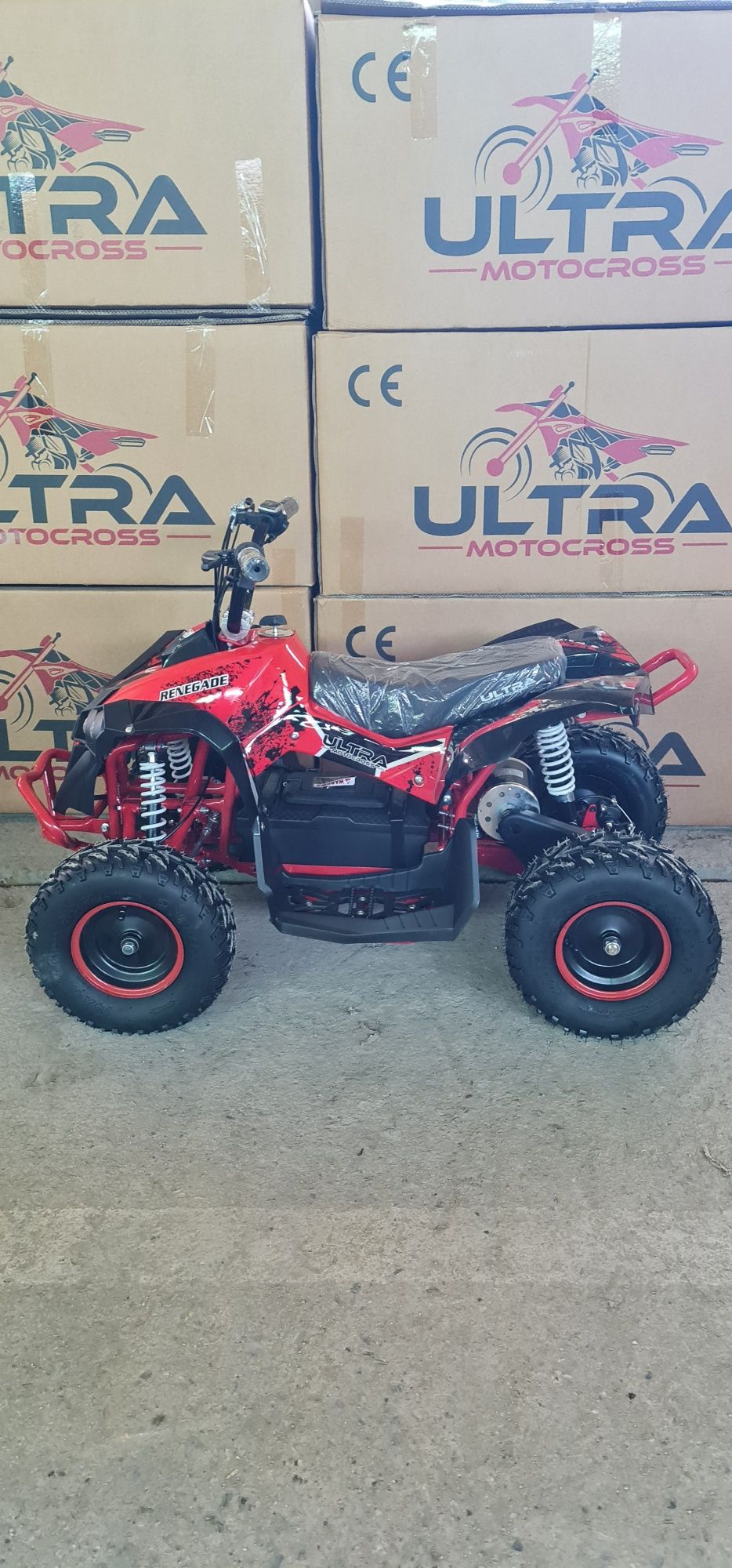 Mini Atv Quad electric de 1000w 48v roti pe 6 inch