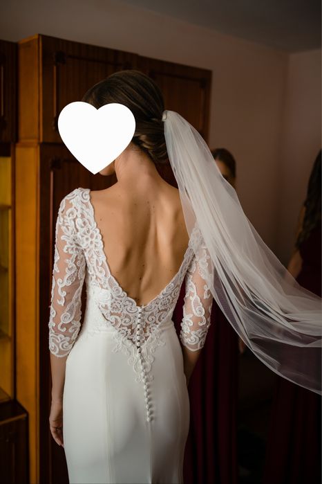 Rochie de mireasă XS-S + voal cadou