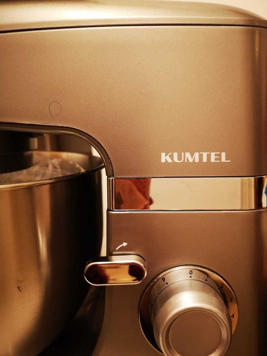 Mixer planetar KUMTEL, 1800W, 4.6L, 8 trepte+Pulse, Gri