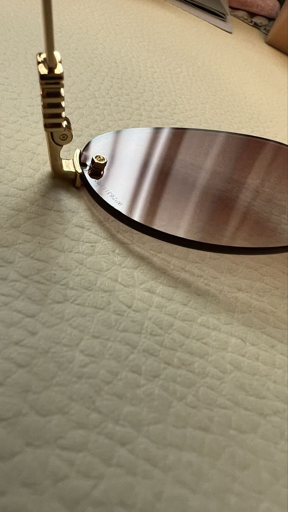 Miu Miu smua54s ochelari de soare noi rimless lentile rame