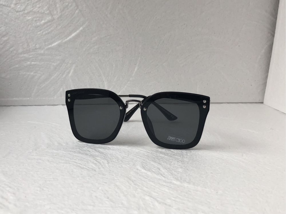 Jimmy Choo Дамски слънчеви очила котка квадратни черни кафяви JC 3017