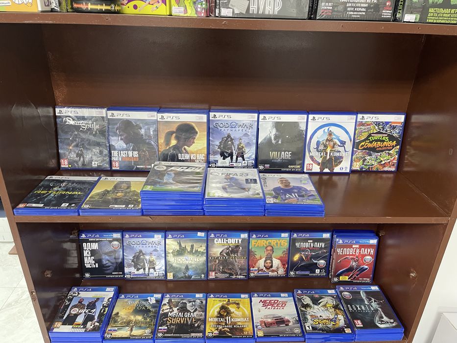 Игры на PS4 и PS5. God of war рагнарок, Человек Паук, Одни из нас 2