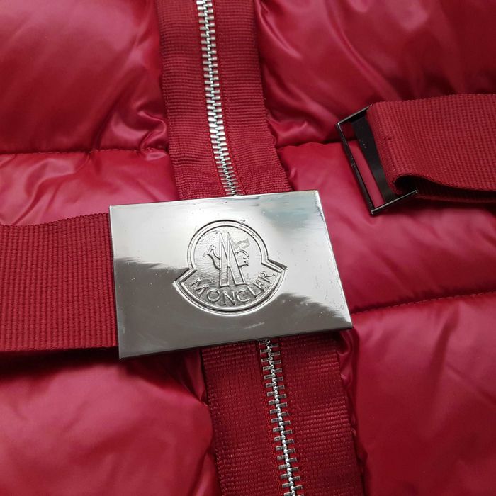 Geaca M o n c l e r  dama - cu puf de gasca si blana naturala ! S/M