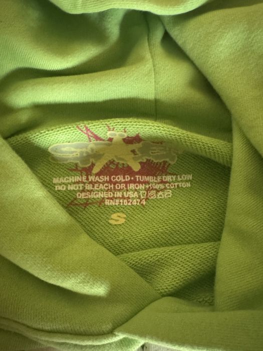 sp5der hoodie зелено