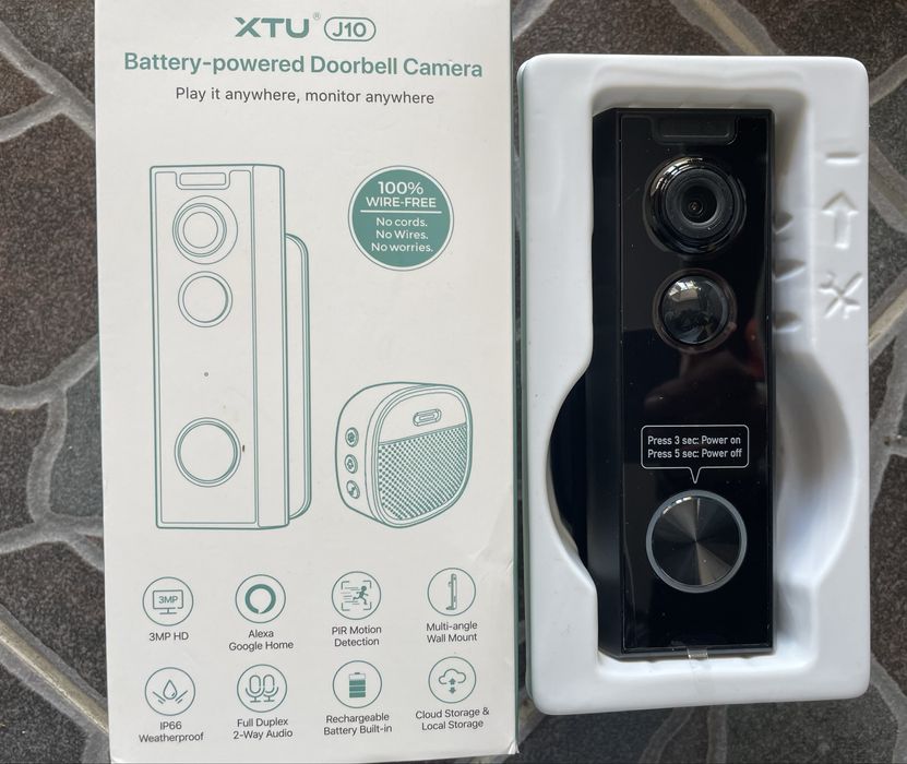 Sonerie video wireless cu baterii
