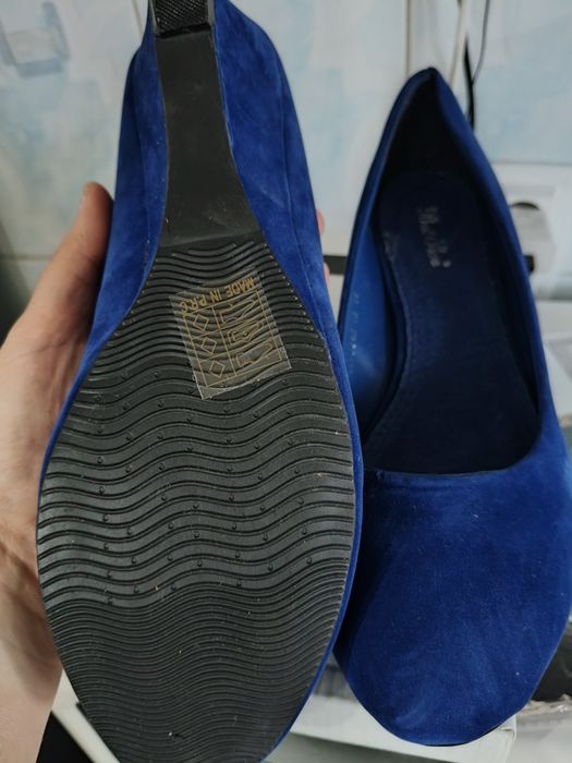 Pantofi dama catifea bleumarin Nr 41