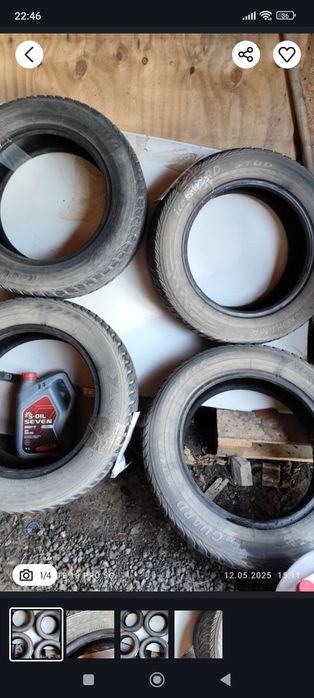 Продам зимние шины  225/60/17