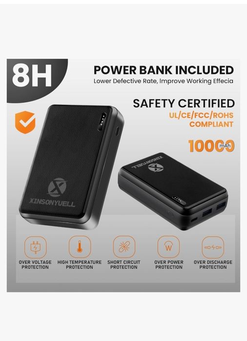 Vesta cu încălzire +baterie externa 10000mAH