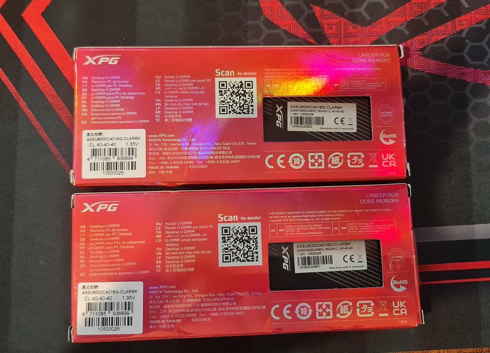 RAM DDR5 Adata XPG LANCER RGB (2x16gb) 32gb - AX5U6000C4016G-CLARBK