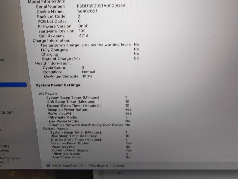 Като нов Macbook Air 13" M4 16 GB RAM 256 GB