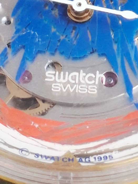 Retro vintage Swatch Automatic Aniak SAK123 1995 Swiss Made