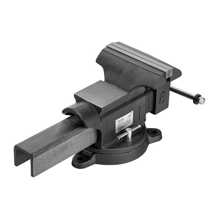 Тиски слесарные 100-200 мм, поворотные, с наковальней //Denzel