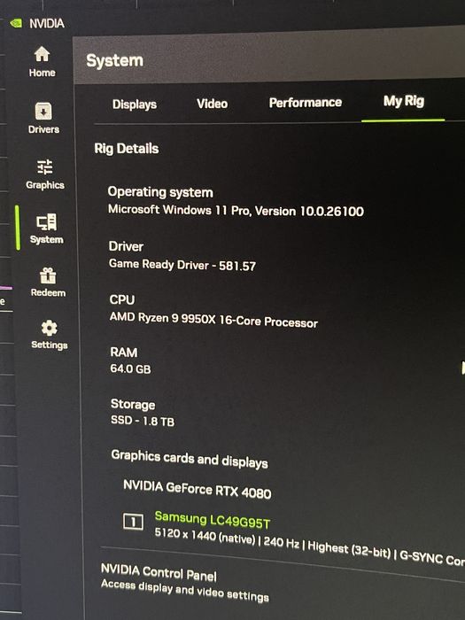 PC Ryzen 9 9950X3D / RTX 4080 / 64GB RAM DDR5 / SSD 2TB