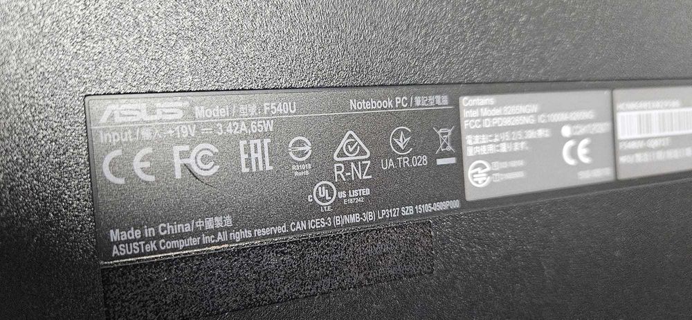 Placa wireless chipset Intel pentru laptop ASUS F540U