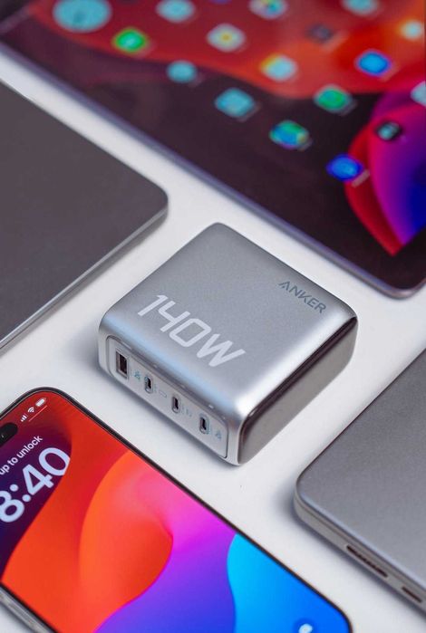 Incarcator Anker 140W cu display digital si cablu foarte rezistent