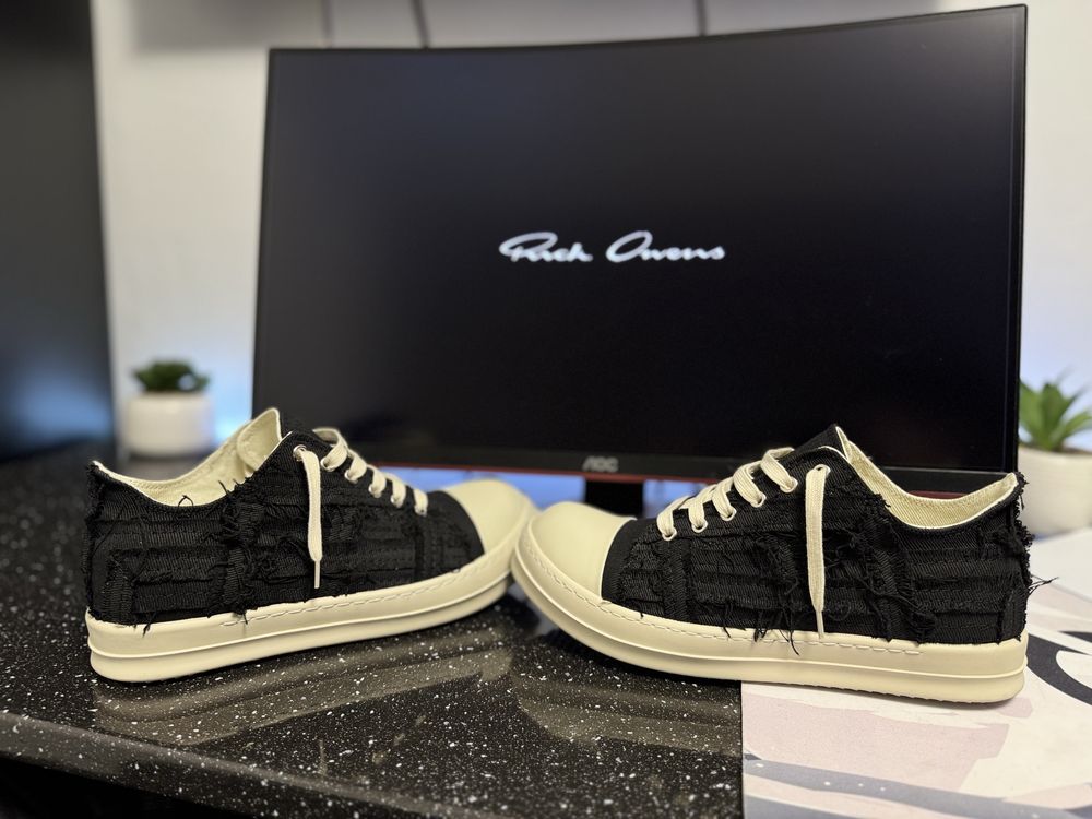 Rick owens distressed low ramones 44