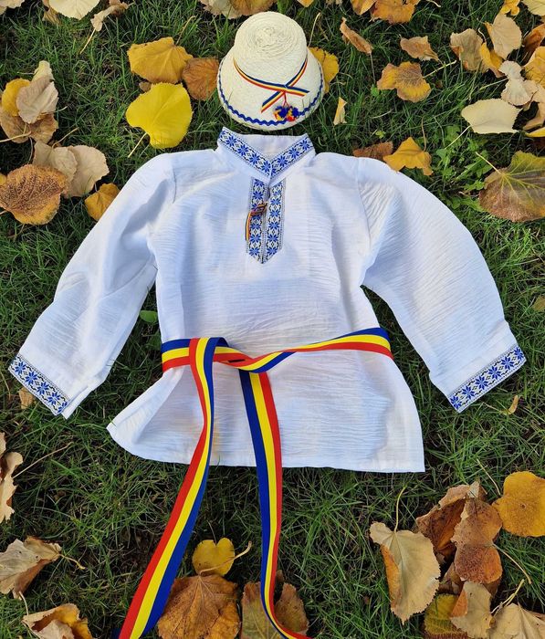IE COPII camasa costum national popular traditional 7-8-9 ani VAND