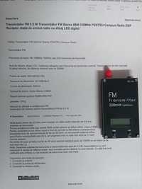 Fm transmitter 88-108 mhz  0.5 w