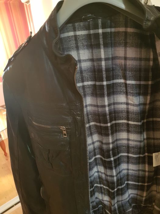 Мъжко Кожено дизайнерско яке