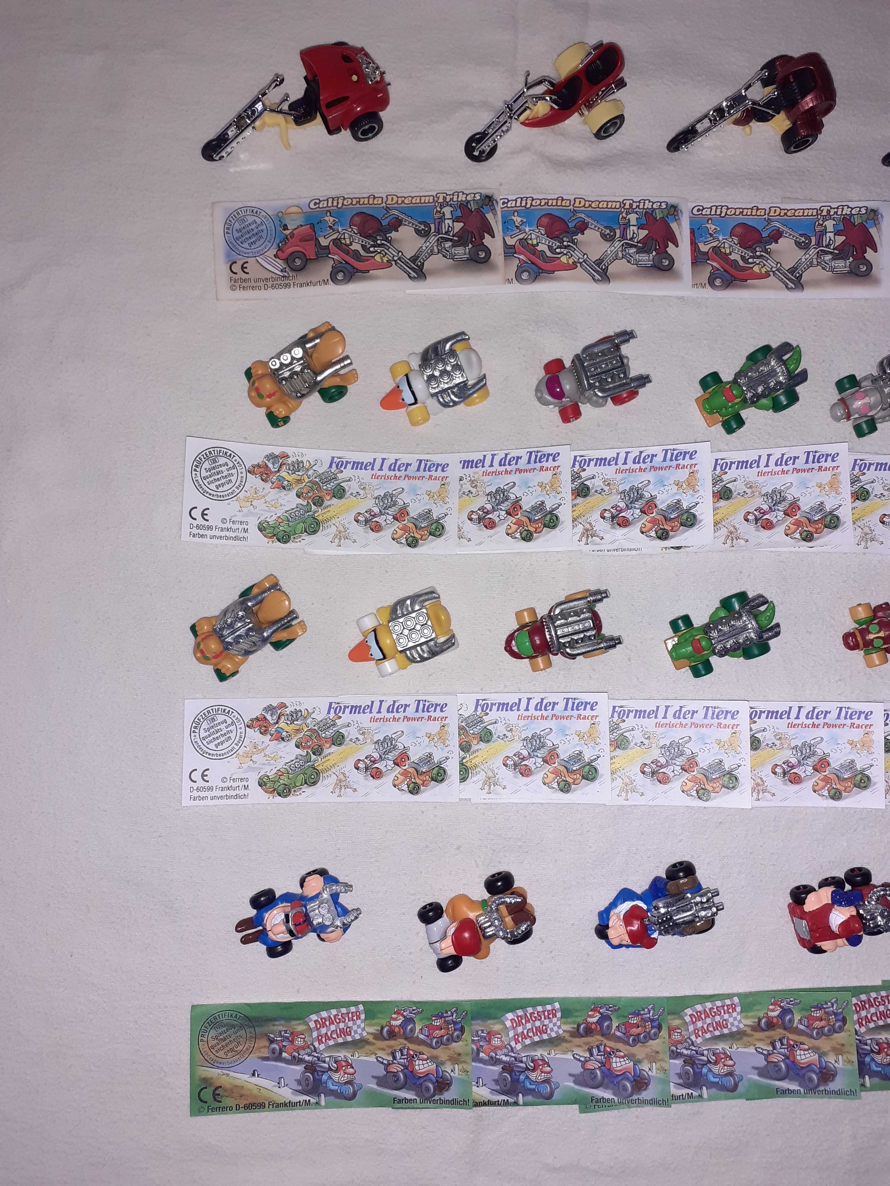 Set complet de masinute motociclete Chopper Kinder Ferrero vechi bpz