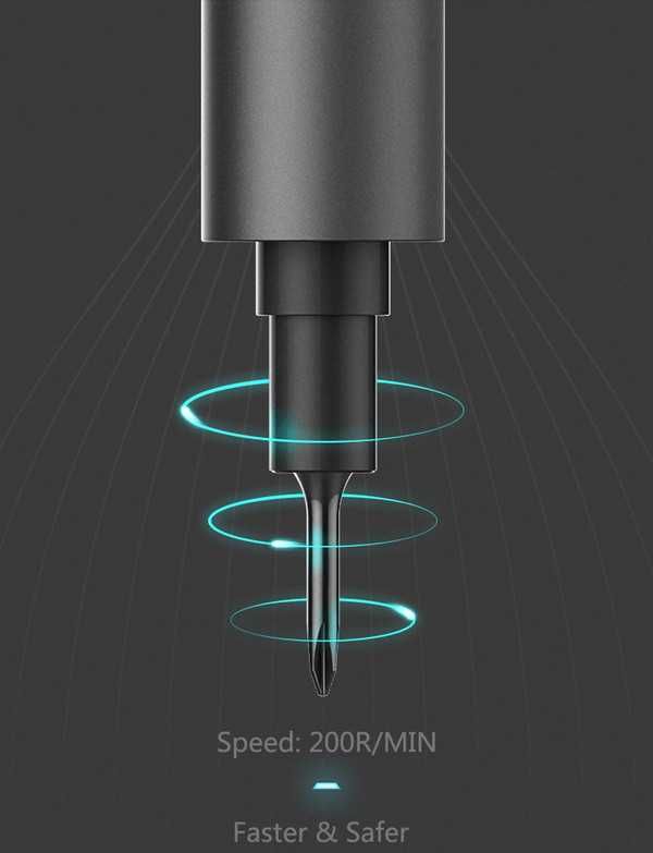 Електрическа отвертка Wowstick 1F Pro с 56 винтови битове