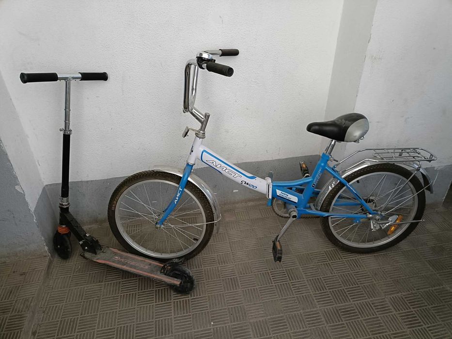 Велосипед плюс самокат