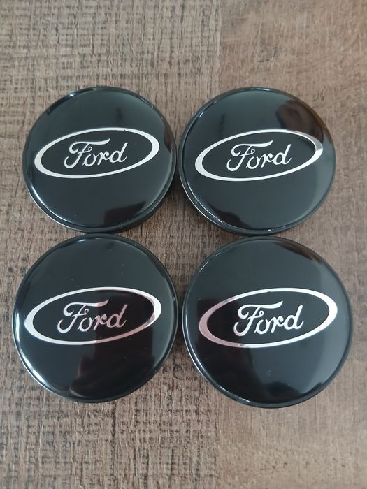 Капачки за джанти Форд черни декоративни тапи за джанти 55/60