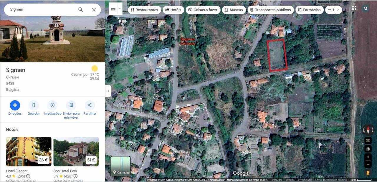 Продавам дворно място в с. Сигмен об. Бургас