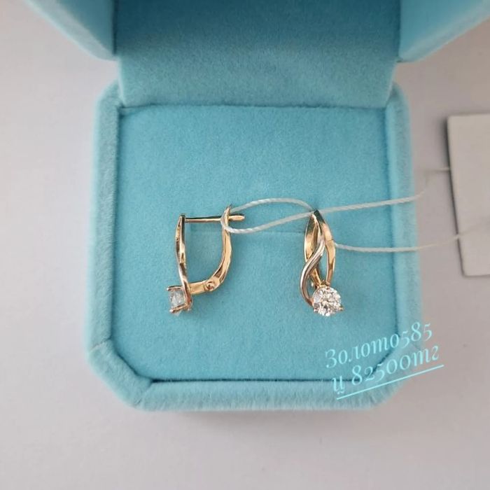 Золото 585 серьги